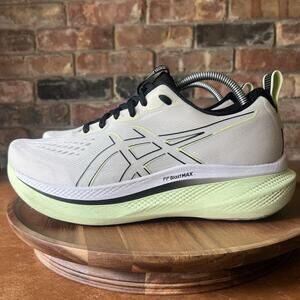 Asics Glideride Max Mens 9 Cream Black FF Blast Max Road Running Shoes Sneakers